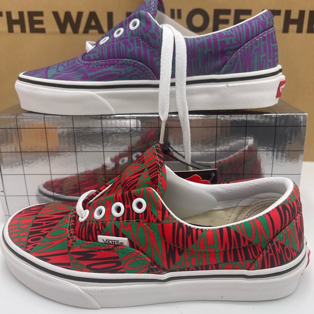 Vans Era (Moma)Faithringgold/True White Sneakers 
VN0A4BV41UC
Red Purple Graphic